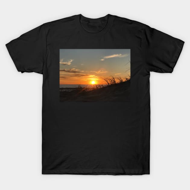 Sunset at the Beach T-Shirt by YollieBeeArt